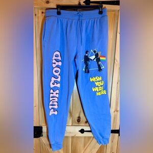 Pink Floyd Men’s Size L Lt. Blue Sweatpants w/ pockets